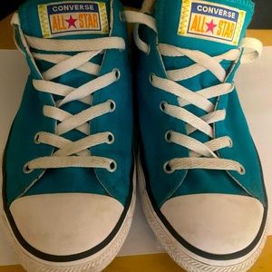 Teal Converse Kids 6 Women’s 8